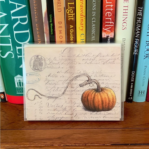 Boxed Set of 6 Pumpkin Notecards Cards - Picture 2 of 4